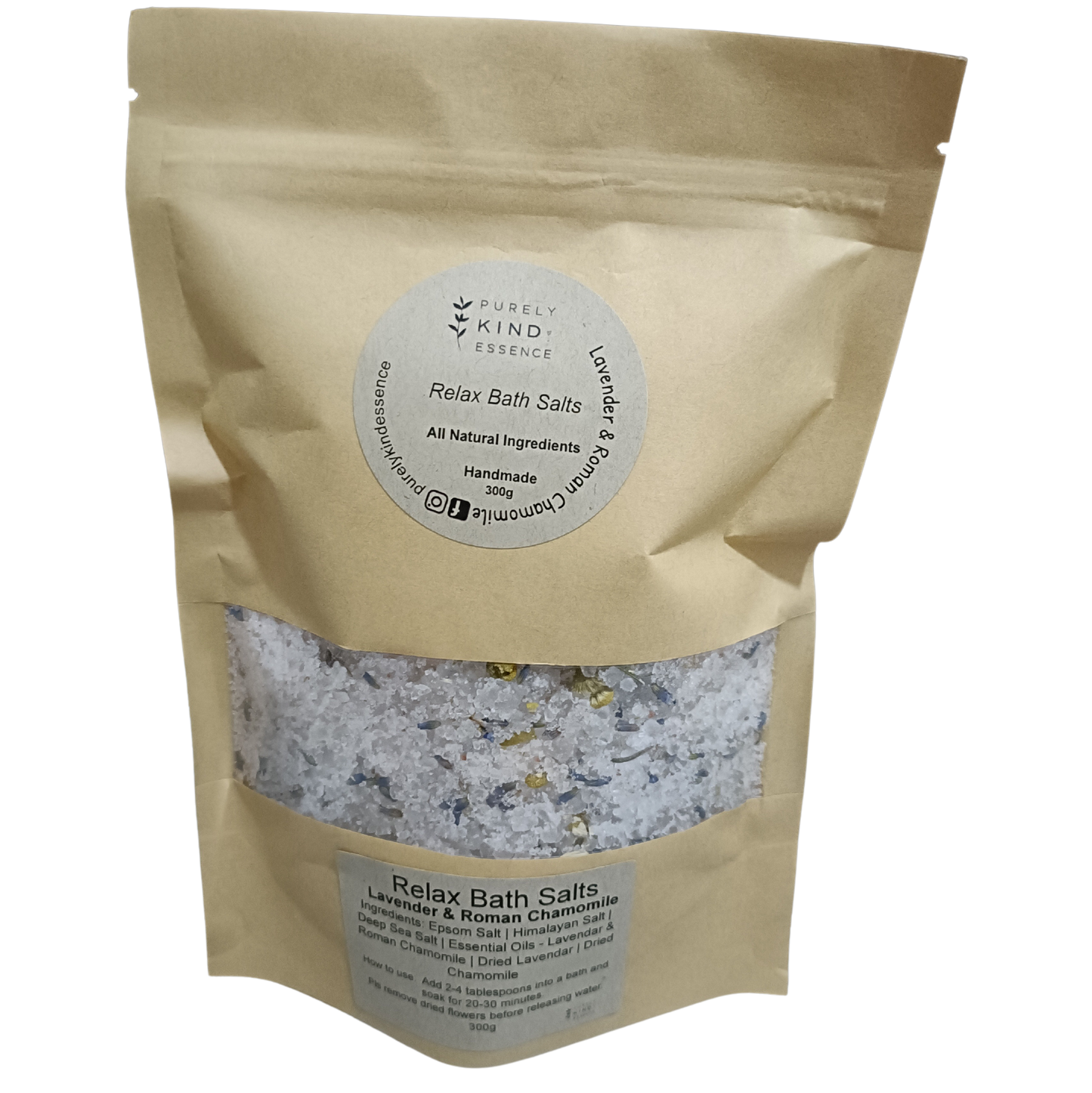 Bath Salts - Relaxing - Lavendar and Roman Chamomile